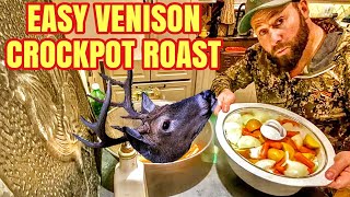 Venison Crockpot ROAST | (Easy Holiday Feast!) | HD [Cooking with Wild Game]