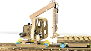Wow! Excellent machine for laying railroad ties.