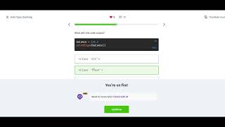 15 Data Type Checking | Coding Foundations | Sololearn