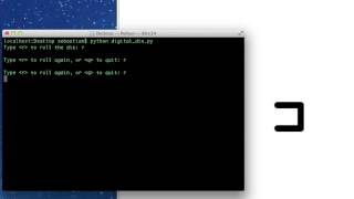 Python Script for digital dice rolls