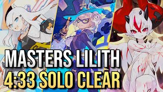 Masters Lilith Solo Clear ft. Ilia and Lapis Lead (4:33) | Dragalia Lost