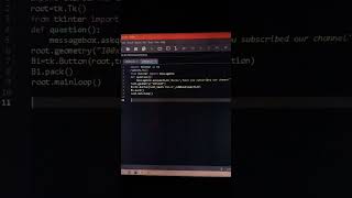 Making dialog box in python. #python