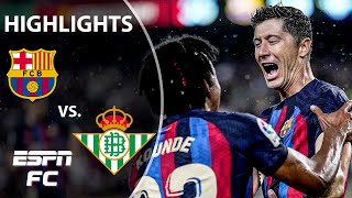 🚨 DOMINANCE 🚨 Barcelona defeat Real Betis, 4-0 | LaLiga Highlights | ESPN FC