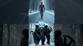 Spider-man Vs Venom Bear, Bull, Lion, Tiger  #animalfusion #spiderman #venom #fusion #superhero #ai