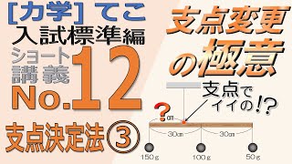 【力学】てこ　No.12「支点決定法③」