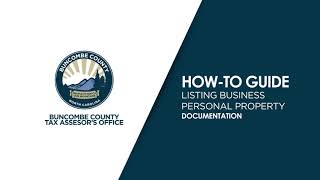 Tax Office Guide - Listing Business Personal Property Documentation