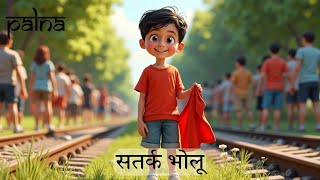 Bholu Prevents Train Accident | भोलू ने बचाया ट्रेन हादसा | हिंदी कहानियाँ | Children Story Hindi