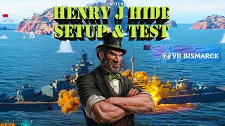 Henry J Hide Setup and Test with Bismarck | World of Warships Legends