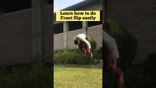 | Learn front flip | Quickies way🫣 #frontflip #tutorial