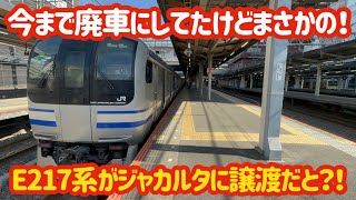 【寿命半分とは？】E217系がまさかの横須賀総武線を引退したら海外に譲渡だと？！