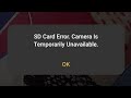 Fix SD Card Error Camera is Temporarily Unavailable problem | SD Card Error Camera Unavailable