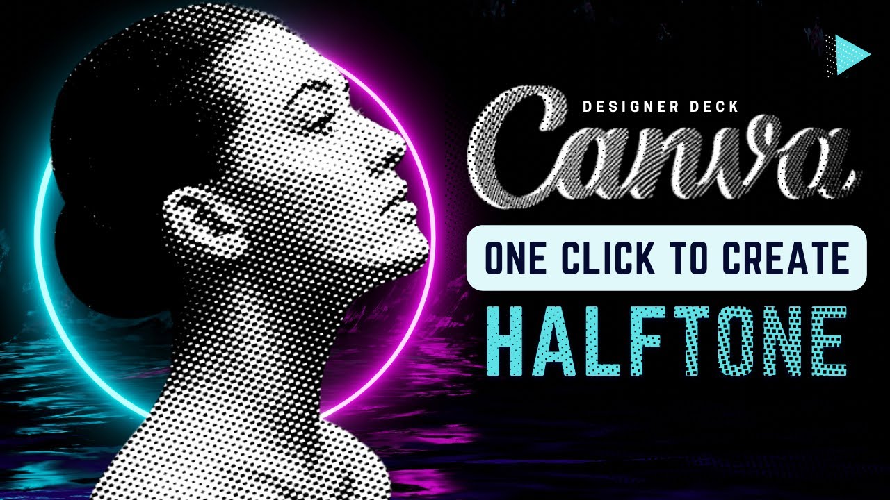 How To Create Halftone In Canva Canva Tutorial 2022 Designer Deck