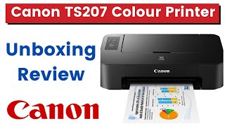 Canon Pixma TS207 Single Function Inkjet Printer Black Unboxing \u0026 Review