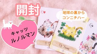 【開封】猫好きさん集まれ！地球の裏からやって来たキャッツ・ルノルマンカード(=^x^=)（プチリーディングあり）