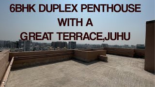 21.5 Crore 6BHK DUPLEX PENTHOUSE WITH A GREAT TERRACE, JUHU SCHEME, JUHU