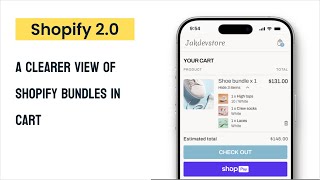 A clearer view of Shopify bundles in cart, similar to checkout