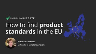 How to Find Product Standards in the European Union