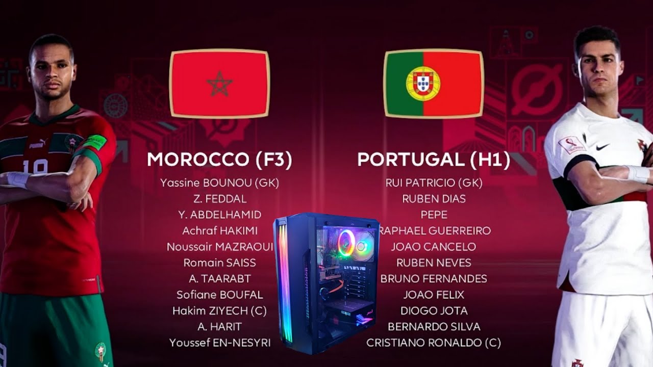 MOROCCO VS PORTUGAL QUARTER FINAL FIFA WORLD CUP 2022 QATAR ...