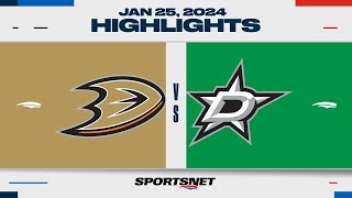 NHL Highlights | Ducks vs. Stars - January 25, 2024