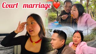 Finally Court Marriage Pani vyo hamro❤️ My :Experience | Special Marriage vlog ❤️@Shiya_volg