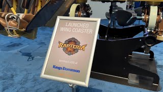 FIRST LOOK! Kings Dominion And B\u0026M Unveil Rapterra Ride Vehicle