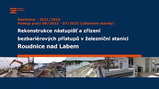 Rekonstrukce nástupišť a zřízení bezbariérových přístupů v žst. Roudnice nad Labem (09-2022-05/2023)