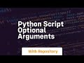 python script optional arguments