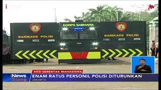 600 Personel Polisi Dikerahkan Amankan Aksi Massa di Depan Gedung DPR - iNews Siang 24/09