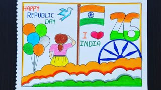 Republic Day Chart|26 January Drawing|Republic Day Drawing|26January Drawing Competition|26 January