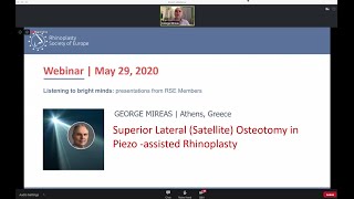 Dr. Mireas. Rhinoplasty Society of Europe (RSE) Webinar May 2020. Satellite Osteotomy in Piezo Surg