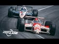 Emerson Fittipaldi Collides with Al Unser Jr. on the Closing Laps of 1989 Indianapolis 500