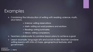 Interdisciplinary Learning/Teaching Spring 2018