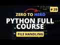 Reading and Writing to File | File handling | Python Tutorial - Python Full Course 2023