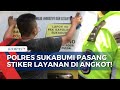 Supaya Lebih Mudah Dijangkau Masyarakat, Polres Sukabumi Pasang Stiker Layanan di Angkot!