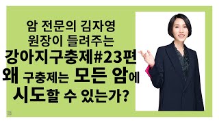 구충제 45-23 구충제 23편 - 구충제를 모든 암에 시도할 수 있는 이유