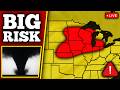 🔴 BREAKING TORNADO ON THE GROUND - Tornadoes Possible With LIVE Storm Chasers...