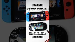 PS Vita vs Nintendo Switch OLED - Boot up Speed Comparison! #short #nintendo #psvita #shortvideo