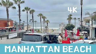4K Virtual Walks - Manhattan Beach California Walking Tour | Pier and Retail Shopping District Tour
