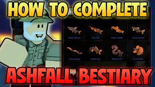 How To Complete Ashfall Bestiary In Fisch! Fisch New Update! How To Complete Ashfall Bestiary!