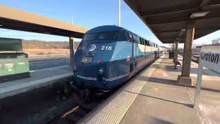 Metro-North train 874 from Poughkeepsie departs for Grand Central @ Croton-Harmon/4:45 pm/3-2-2022