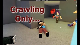 Crawling Only Challenge Roblox Flee The Facility - how to play the beast in 3rd person new roblox flee the facility