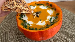 بهترین رسپی سوپ کدو حلوایی🥣🥮pumpkin Soup