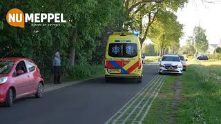 Bestuurder van bestelauto raakte ernstig gewond na botsing met tractor in Giethoorn.