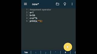 Exponent operator