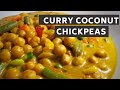 CURRY COCONUT CHICKPEAS | PLANTBASED |  JERENE'S EATS