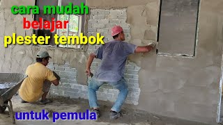 The easy way to learn wall plaster / wall plaster for beginners