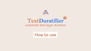TextDuratifier for After Effects Tutorial