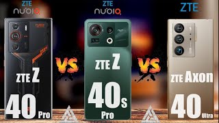 ZTE nubia Z40S Pro | ZTE Axon 40 Ultra | ZTE nubia Z40 Pro | Comparison | VS