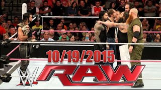 WWE Raw October 19, 2015 Review