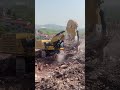 新挖机已经组装完毕、它也要开始它的使命了 施工 excavator 挖机